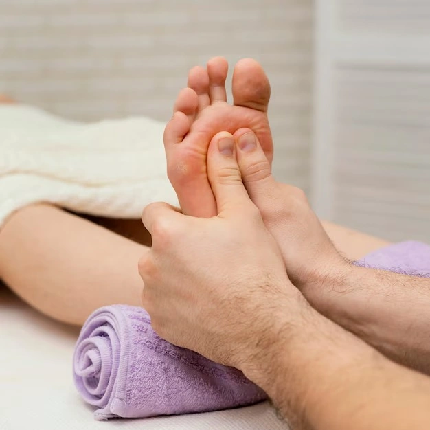 Tratamento de reflexologia